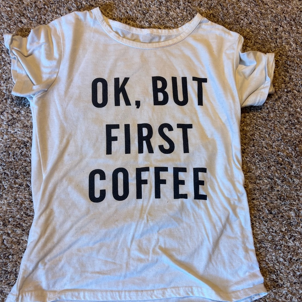 ❤️ Ok, but first coffee tee shirt